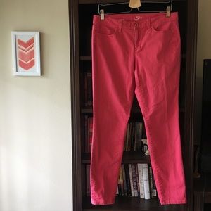 🎀 LOFT Pink Modern Skinny Jeans